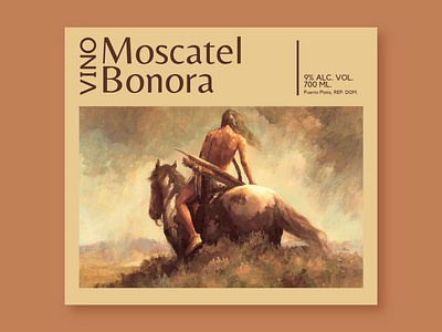 Wine label - Moscatel Bonora