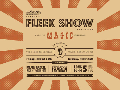 Fleek Show advertising circus fleek freak show poster type typography