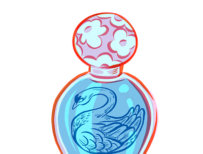 Hidden Anatomy: Perfume Swan art characters illustration marcjacobs object