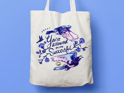 Reminder Tote Bag Illustration apparel design art artist creatives design for creatives graphic illustration imposter product design reminders wellness