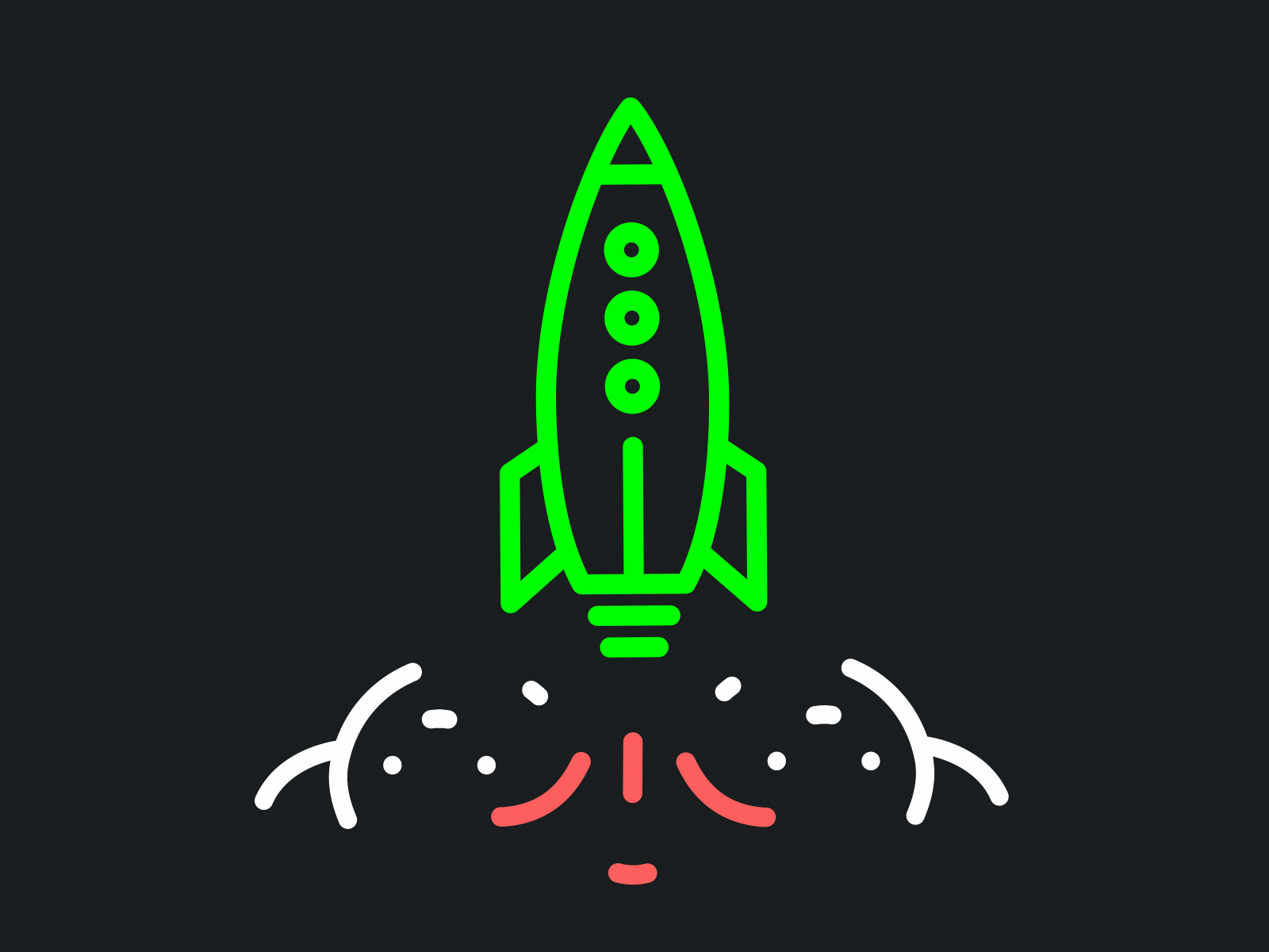 Rocket launch - Lottie Animation