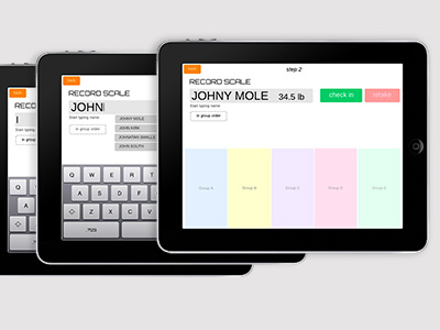 Wireframes for Ipad game checkin design device game interaction ipad mobile ui ux wireframes
