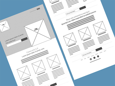 Startup Simple Example Wireframe