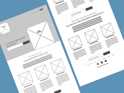 Startup Simple Example Wireframe