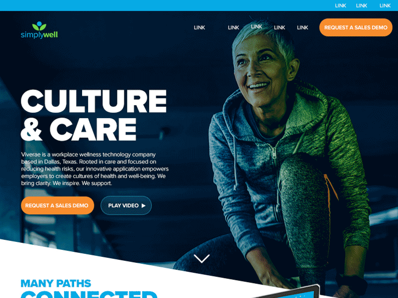 Simplywell Website health rebrand rebranding simplywell viverae well being wellbeing wellness