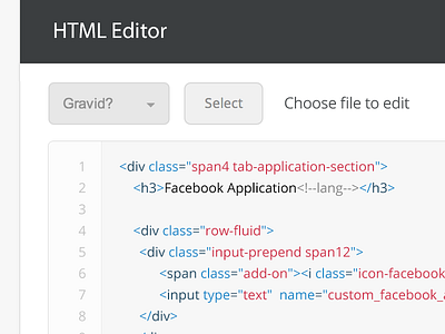 HTML Editor blue css div editor grey highlight html html editor light red syntax syntax highlight