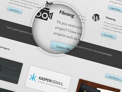 Portfolio / Themeforest Item blue clean design light portfolio web website