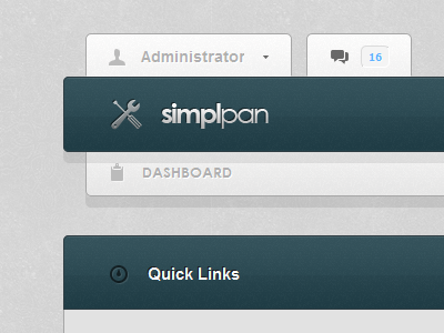 Simplpan - Light Style admin administration blue clean cms interface light panel template themeforest ui web white