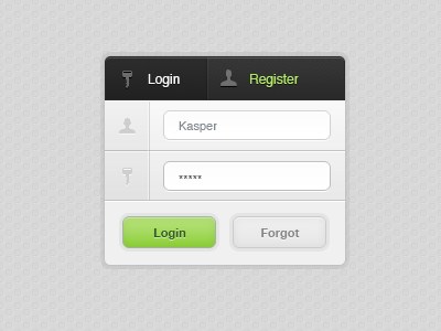 Login button buttons green login mini minimalistic password register user