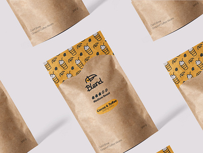 Coffee Packaging for Blend brand identity branding design graphic design packaging packaging design visual design