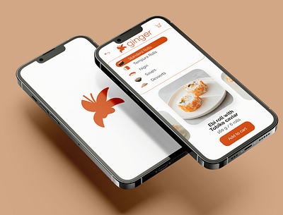 UI page from a sushi delivery app brand identity branding design graphic design illustration ui vector visual design