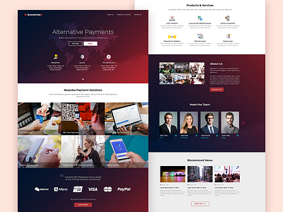 BSX - Homepage Design blockchain concept design crypto fintech mockup design payments ui ux web website website design