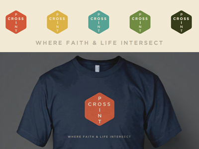 CROSS POINT branding church logo t shirts
