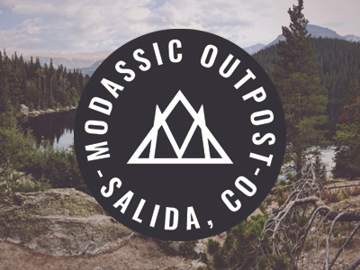 MODassic Outpost branding branding camping colorado logo mountains outpost