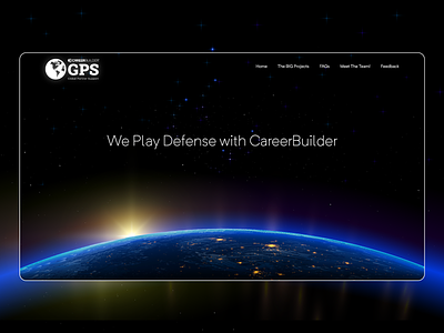 GPS Team - Homepage Concept Design adobe xd branding design logo ui ui ux design ux web web design