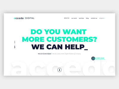 Homepage Redesign V2 - Accedo Digital adobe xd design ui ui ux design ux web design