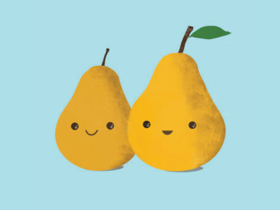 We Make A Great Pear doodles illustration pears