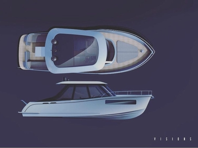 Vision 11m Speed Boat boat boating boats concept concept deisgn design freelance design freelance designer yacht yacht club yachts