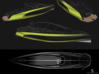 17M Power Cruiser Concept Pravega boating concept concept deisgn design designer yacht yachtdesigner yachting yachts