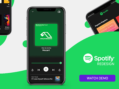 Spotify Redesign audio redesign spotify ui ux video