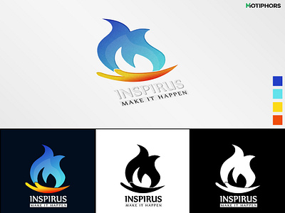 Logo Inspirus branding design goa illustration india logo manipulation minimal minimalist motiphors photoshop poster posterdesign ui vector