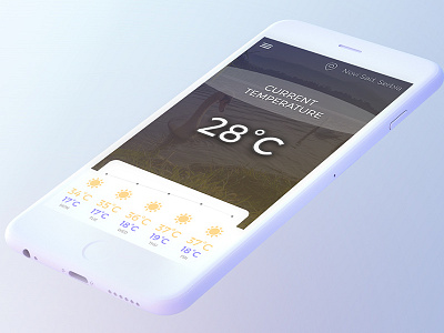 Weather APP - App Design app desgin mobile modern new popular weather weather app weatherapp