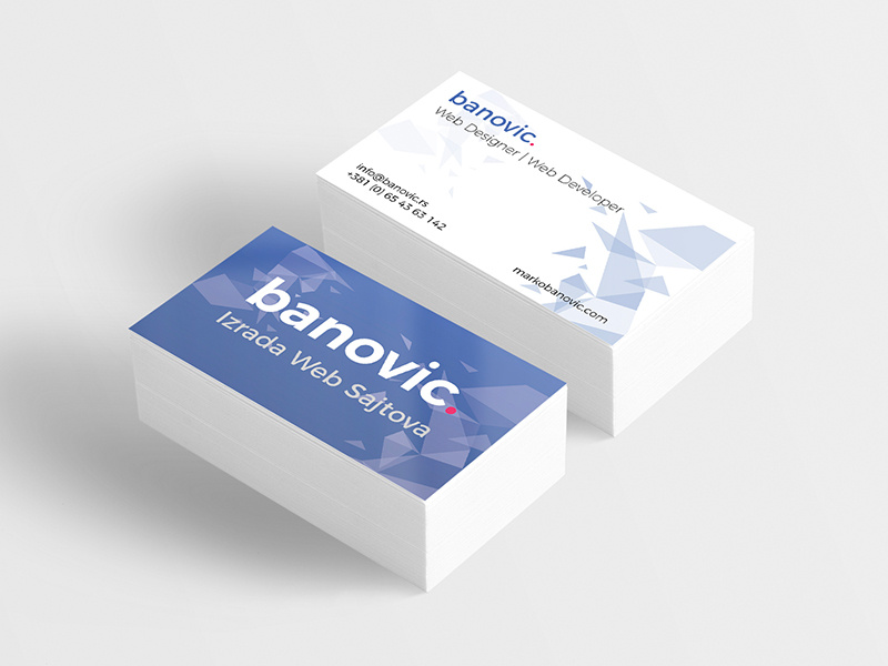 Marko Banovic - Busines card / ID card busines card business card modern personal card id card id personal popular web designer developer
