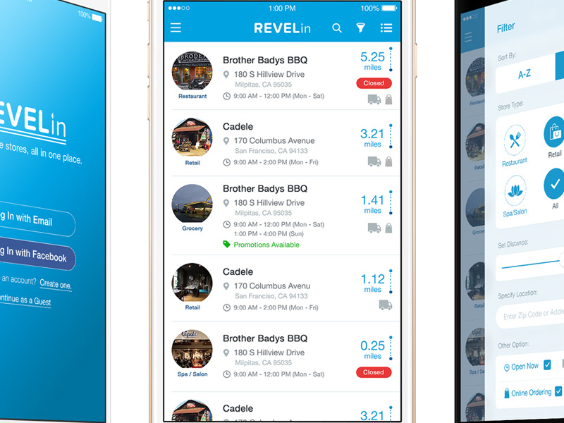 REVELin E-Commerce App by Antonio Aiello on Dribbble