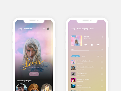 Music Streaming App app branding design ui ui design ux web