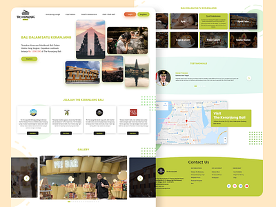 The Keranjang Bali bali balinese clean coffee creativity landing page market shop simple traveling ui ux vacation web website design