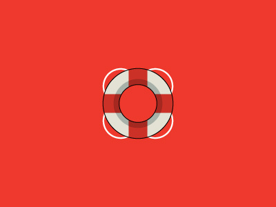 Lifesaver flat icon lifesaver logo