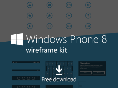 WP8 wireframe kit app freebie windows phone wireframe wp