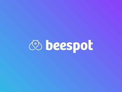 beespot app bee branding flat logo parking spot