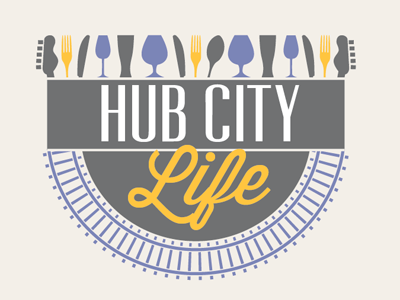 Hub City Life logo hattiesburg identity lauren smith logo