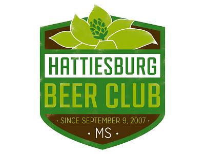 Hattiesburg Beer Club beer hattiesburg identity lauren smith logo