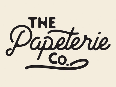 The Papeterie Co. digital print identity letterpress paper goods personal project screenprint stationery