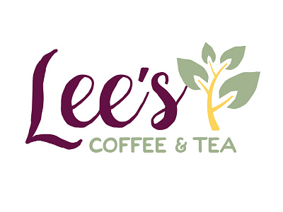 Lee's Coffee & Tea Logo Revamp branding identity laurel lauren smith logo mississippi