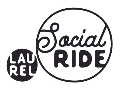 Laurel Social Ride Logo bike branding identity laurel lauren smith logo mississippi