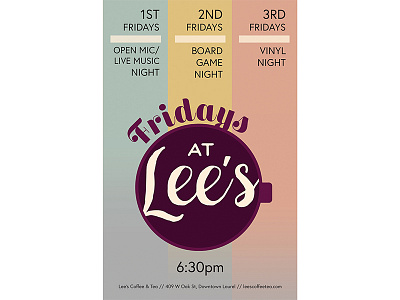 Fridays at Lee's event lauren smith mississippi poster