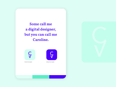 Personal Identity - Caroline Verellen branding color chart identity identity branding identity design logo