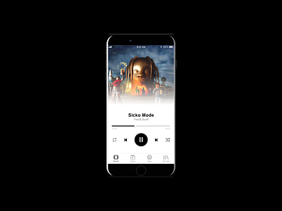 Music Player Page adobe xd app illustration music app ui ux design ui design uiux user interface ux ux design