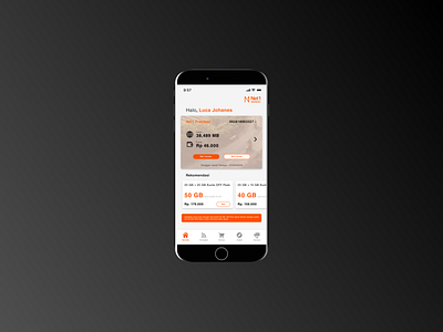 Telco Selfcare App - Dashboard