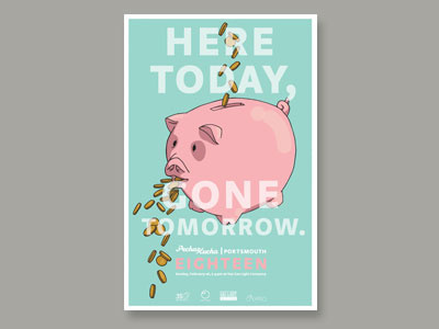 Pecha Kucha Poster design illustration oink oink homie pig poster spot