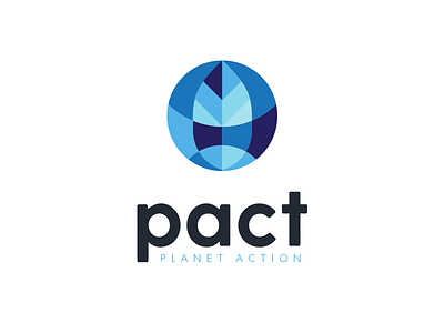 Rejected Pact Logo brand branding climate change globe leaf logo lowercase mark non profit organization sans serif