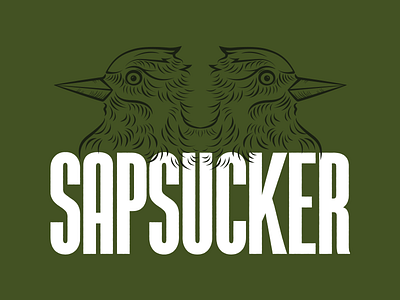 Sapsucker Beer Label Illo