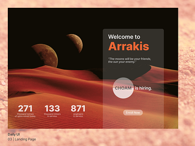 Daily UI - Landing Page