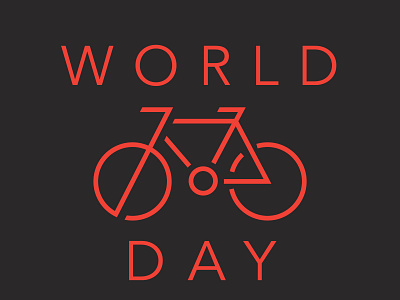 World Bicycle Day design flat graphic graphicdesign grid icon illustrator logo minimal type typography vector