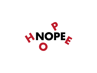 Hope Nope 03 design flat graphic graphicdesign grid icon illustrator logo minimal type typography vector