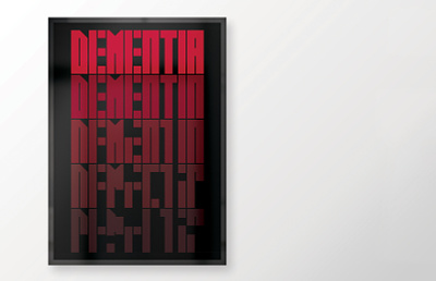 Dementia design flat graphic graphicdesign grid icon logo minimal minimalposter poster type typography vector