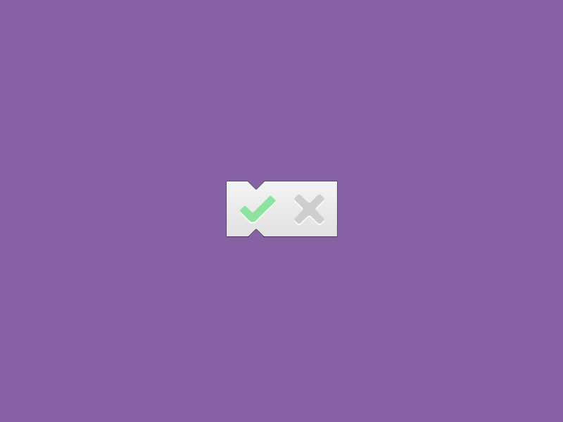 Simple Toggle [Animated] animated check confirm form gif purple toggle
